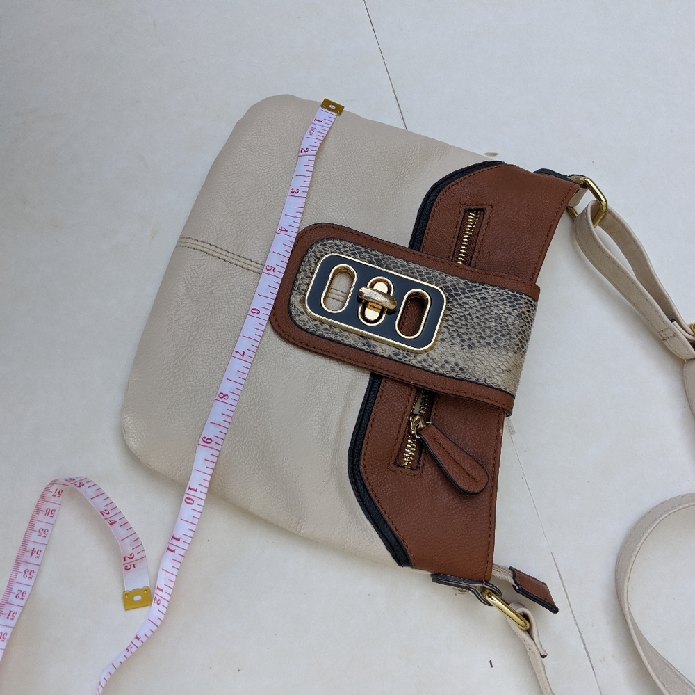 Aldo Faux Snakeskin Brown Leather Cross body *HP* - Picture 12 of 13